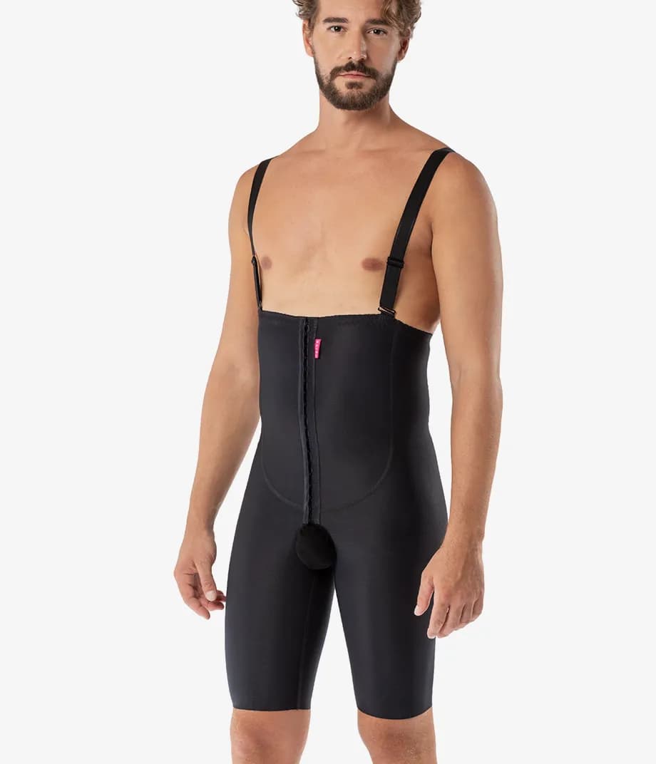 Under-Bust to Knee Compression Garment for Liposuction Recovery