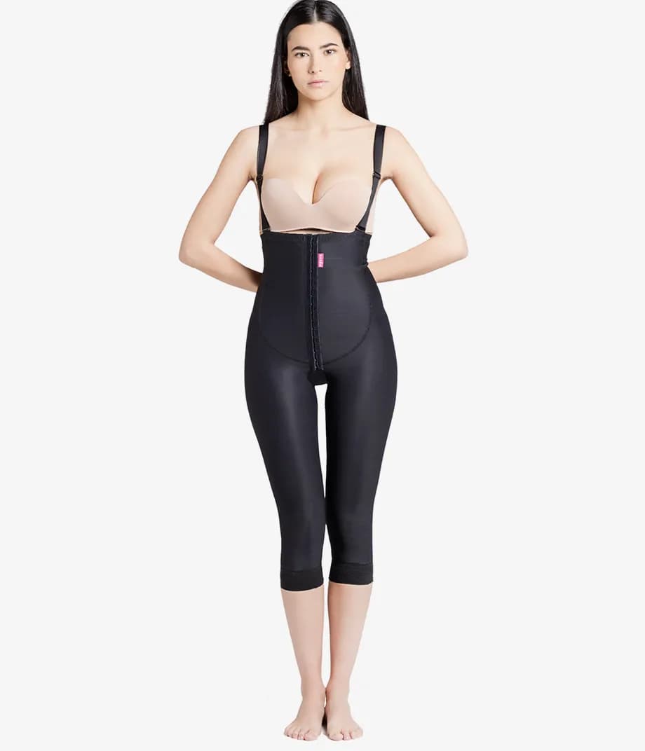 Under-Bust to Below Knee Compression Garment for Liposuction Recovery