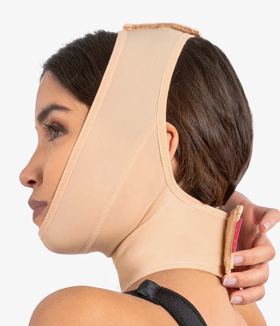 Neck Lift & Chin Liposuction Facial Compression Garment | Unisex